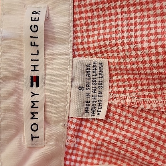 Tommy Hilfiger Pink Red Gingham Shorts - Picture 4 of 9
